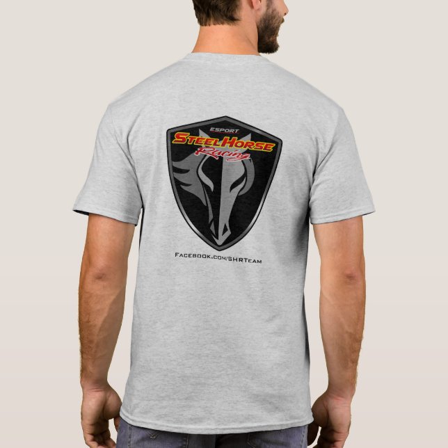 Offizielles Stahlder T - Shirt-Grau der T-Shirt (Rückseite)