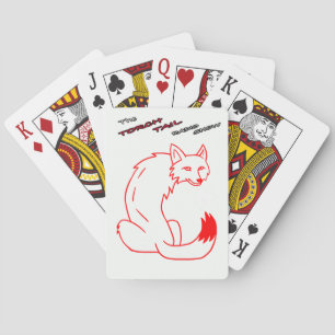 Offizielles Torch Schwanz Logo-Design für das Spie Spielkarten