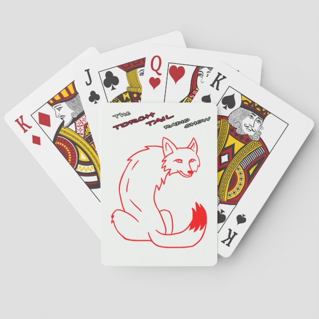 Offizielles Torch Schwanz Logo-Design für das Spie Spielkarten (Rückseite)