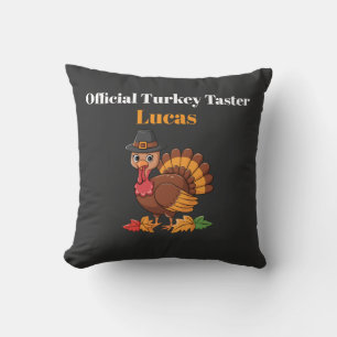 Offizielles Truthahn-Verkostungs-Thanksgiving-Kiss Kissen