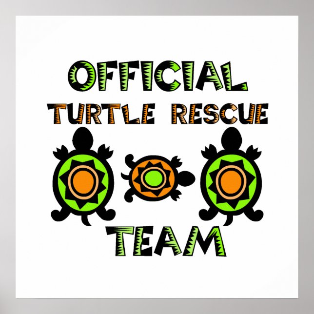 Offizielles Turtle Rescue Team 1 Poster (Vorne)