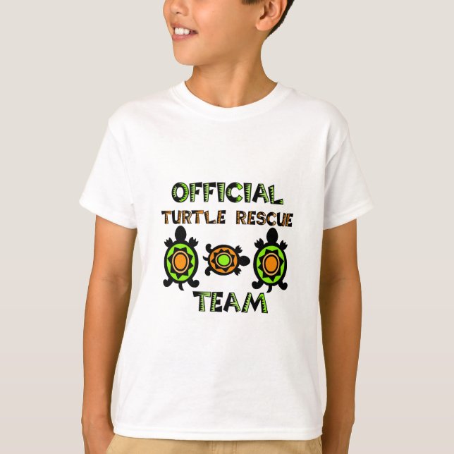 Offizielles Turtle Rescue Team 1 T-Shirt (Vorderseite)