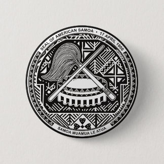 Offizielles Wappen American Samoa Wappenkunde Symb Button