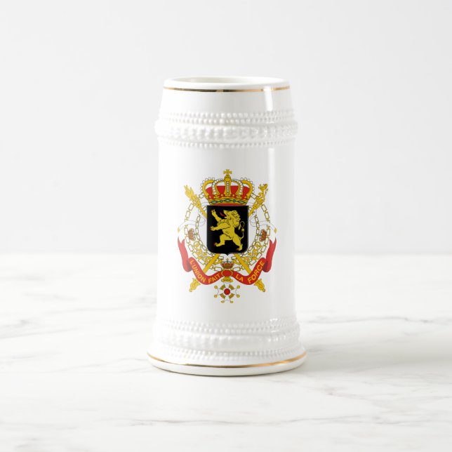 Offizielles Wappen Belgiens Wappenkunde-Symbol Bierglas (Mittel)
