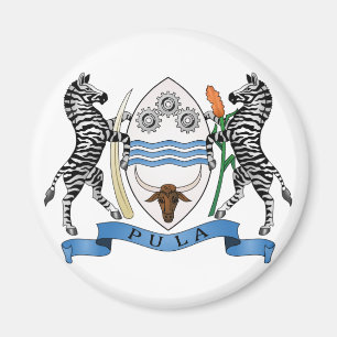 Offizielles Wappen Botswanas Wappenkunde-Symbol Magnet