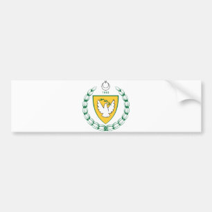 Offizielles Wappen der Türkei Zypern Wappenkunde Autoaufkleber