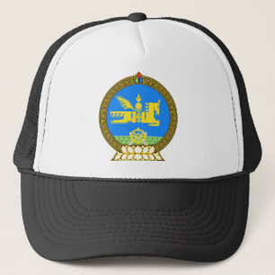 Offizielles Wappen Mongolei Wappenkunde-Symbol Truckerkappe