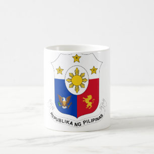 Offizielles Wappen Philippinen Wappenkunde-Symbol Kaffeetasse