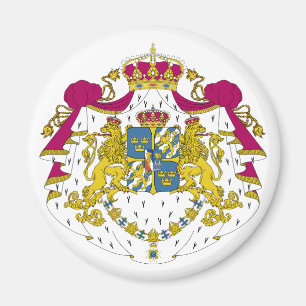 Offizielles Wappen Schwedens Wappenkunde-Symbol Magnet
