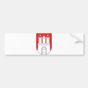 Offizielles Wappen Symbol Hamburgs Deutschland Autoaufkleber