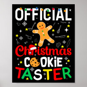 Offizielles Weihnachtskeks Taster Backbäcker Holi Poster