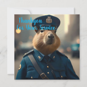 Offizier Capybara: FriedensBehalt, Dankeskarte