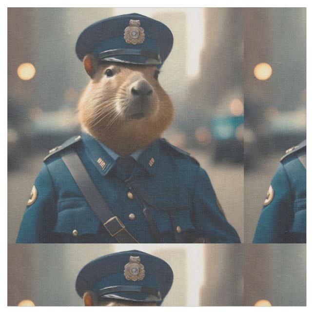 Offizier Capybara: FriedensBehalt, Stoff (Nahaufnahme)
