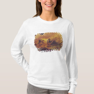 Offizier der Hussars, Detail der Kanone an T-Shirt