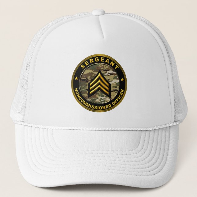 Offizier der Sergeant Army Truckerkappe (Vorderseite)