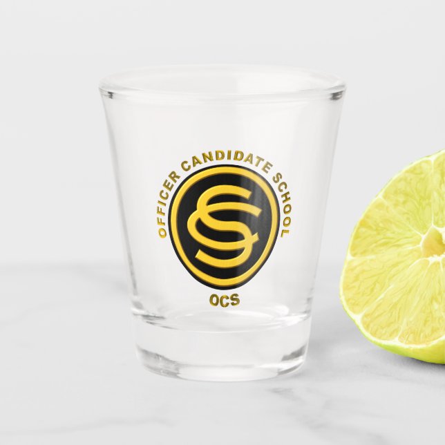 Offizier der Streitkräfte — Bewerberschule — OCS Schnapsglas (Vorderseite)