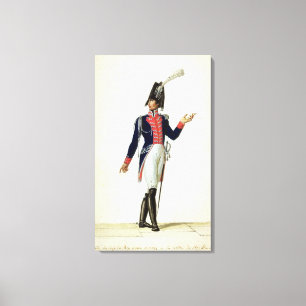 Offizier des Garde du Corps Leinwanddruck