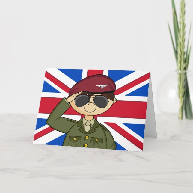 Offizierskarte der britischen Armee Karte (Vorderseite)
