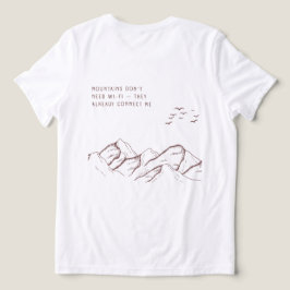 Offline in the Mountains – Digital Detox Tri-Blend Shirt