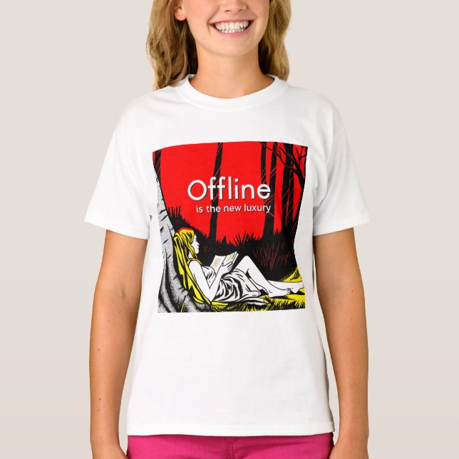 Offline ist der neue Luxus T-Shirt (Vorderseite)