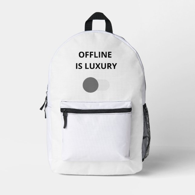 Offline Ist Luxus Minimalistischer Rucksack – Mode (Vorderseite)