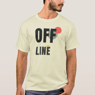 OFFLINE | Moderne Minimalistische Grafikdesign T-Shirt