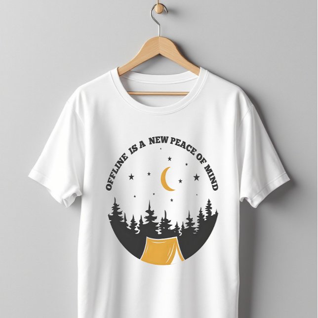 Offline Peace Of Mind Camping T-Shirt (Von Creator hochgeladen)