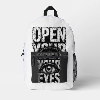 Öffne deine Augen Grunge Gothic Eye Streetwear Art Bedruckter Rucksack