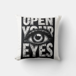 Öffne deine Augen Streetwear Grunge Auge Kissen