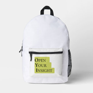 Öffne deine Einsicht | Inspirierender Hand-Rucksac Bedruckter Rucksack
