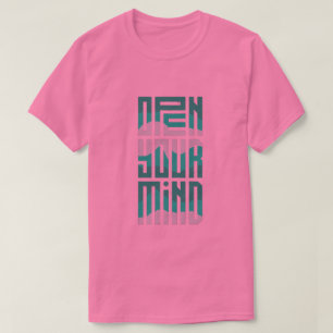 Öffne deinen Geist Futuristischer Typografie-T - T-Shirt