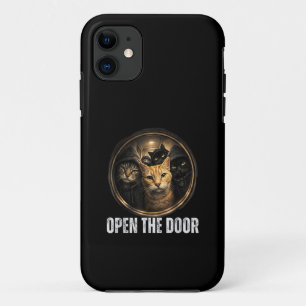 Öffne die Tür Lustige Katze Meme Katzenbande Humor Case-Mate iPhone Hülle