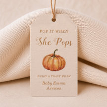 Öffne es, wenn sie platzt - Herbst-Kürbis-Baby-Par