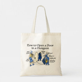 Öffnen einer Tür in einer Dungeon RPG-Spaß-Tasche Tragetasche