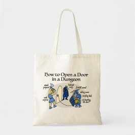 Öffnen einer Tür in einer Dungeon RPG-Spaß-Tasche Tragetasche
