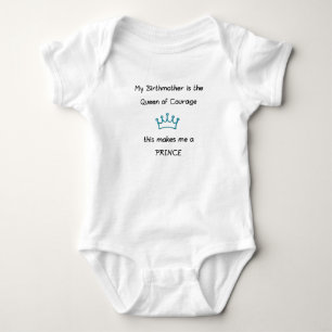 Öffnen Sie Adoptions-Prinzen Baby Strampler