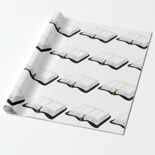 Öffnen Sie Bibel Geschenkpapier