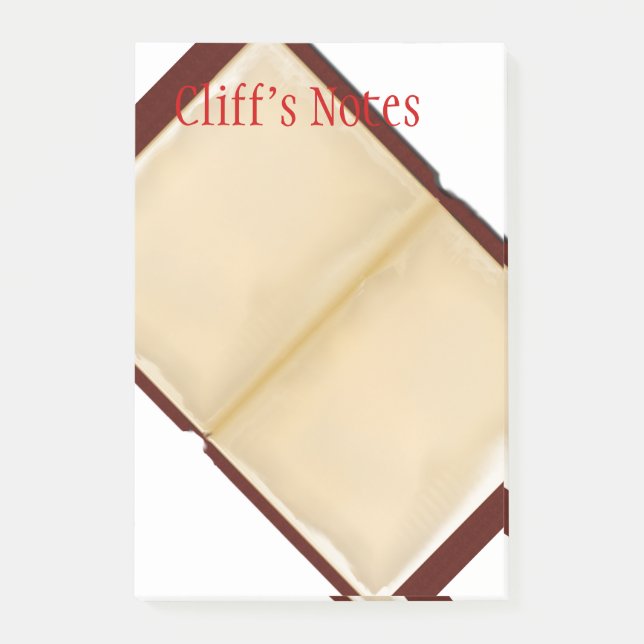 Öffnen Sie Buch große Posten-it® Anmerkung Post-it Klebezettel (Vorderseite)