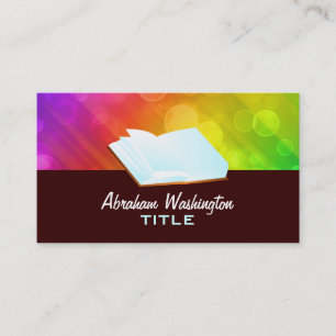 öffnen Sie Buch Visitenkarten Visitenkarte