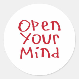 Öffnen Sie den Sticker für Ihre Gedanken
