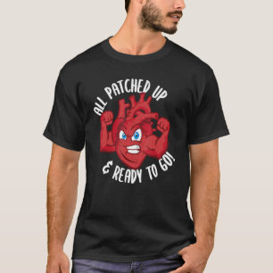 Öffnen Sie die Herz-Operation Erholung Post Bypass T-Shirt
