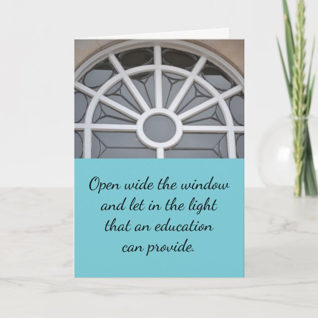 Öffnen Sie die Windows High School Abschluss Card. Karte (Vorderseite)