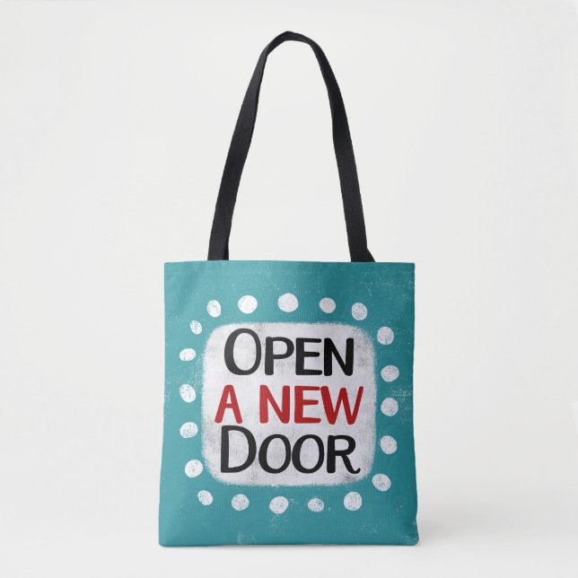 Öffnen Sie einen neuen Türbeutel. Tasche (Vorderseite)