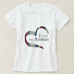 Öffnen Sie Herz: Liebe I mein Flieger T-Shirt