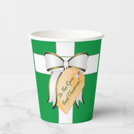 Öffnen Sie nicht bis Weihnachts-Papiertasse Pappbecher