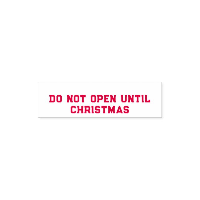 Öffnen Sie nicht bis zur Weihnachts-Selbstfärbung  Permastempel (Design)