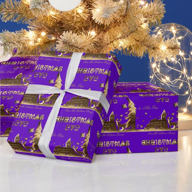 Öffnen Sie nicht vor Weihnachten Lila Geschenkpapier (Feiertage)