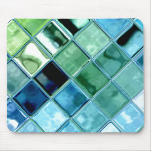 Öffnen Sie Ozean-Glasfliesen-Mosaik-Kunst Mousepa Mousepad