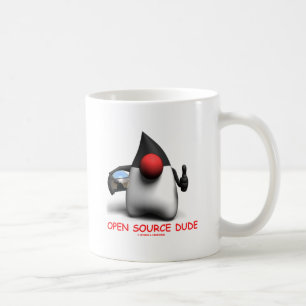 Öffnen Sie QuellTyp (Software-Entwickler-Herzog) Kaffeetasse
