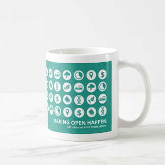 Öffnen Sie Wissens-Grundlagen-Daten-Arten Tasse